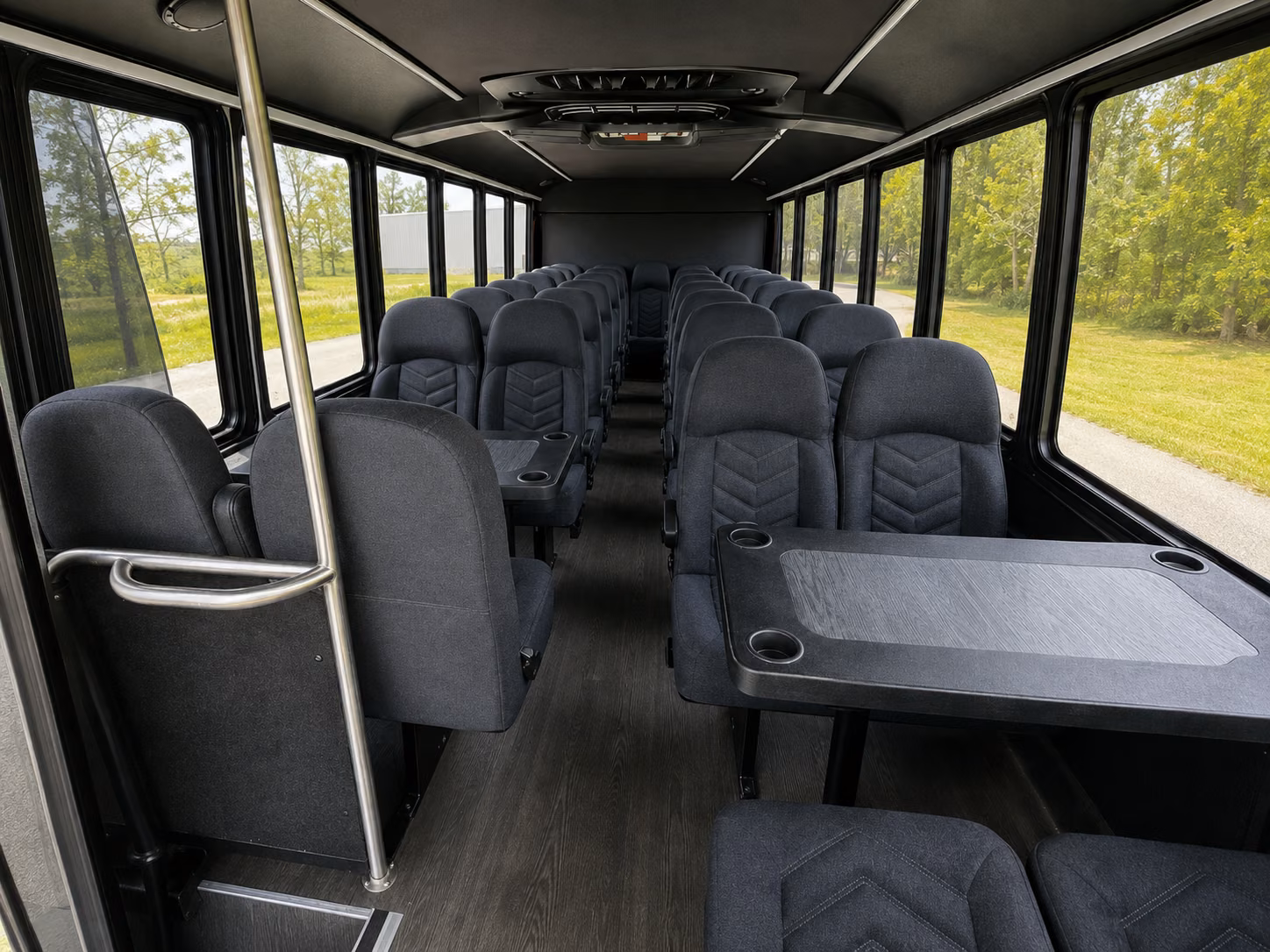 stamford 15 passenger minibus inside