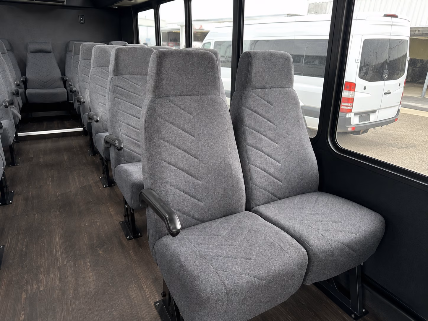 stamford 15 passenger minibus interior