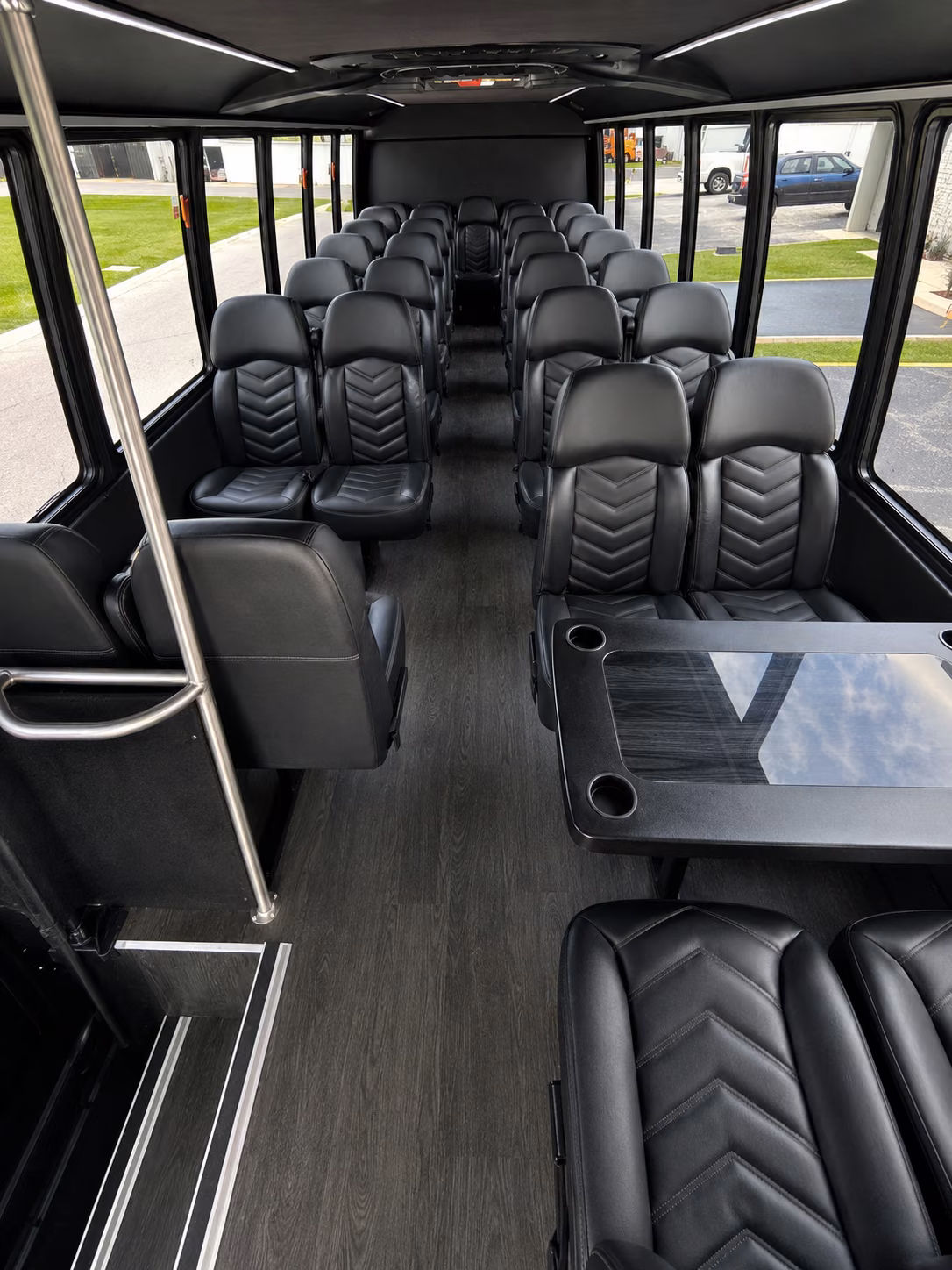 stamford 18 passenger minibus interior