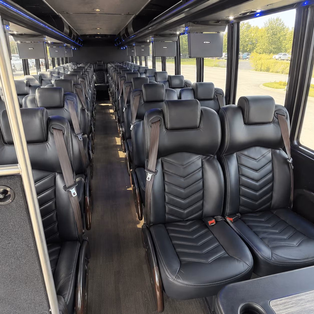 stamford 30 passenger minibus inside