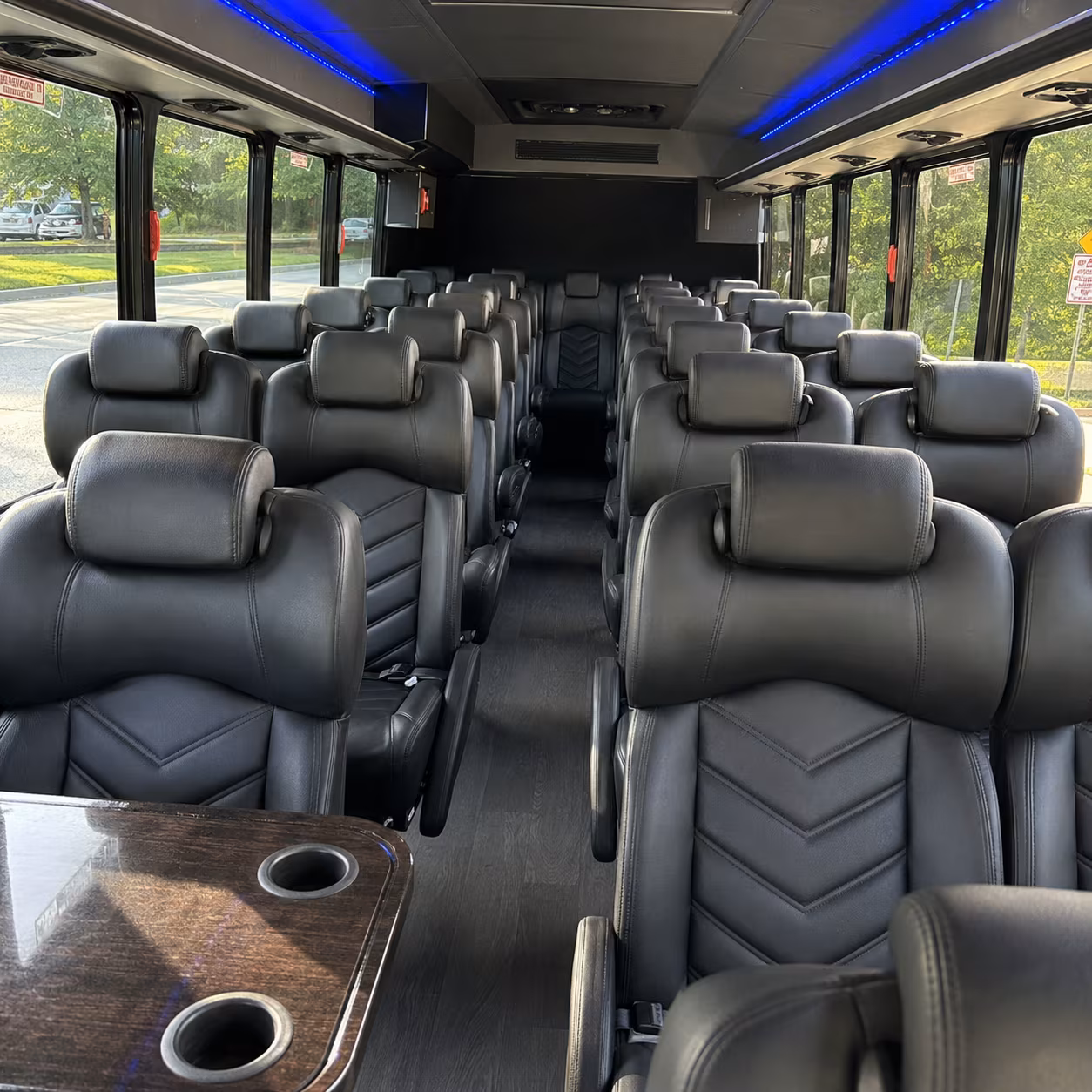 stamford 30 passenger minibus interior