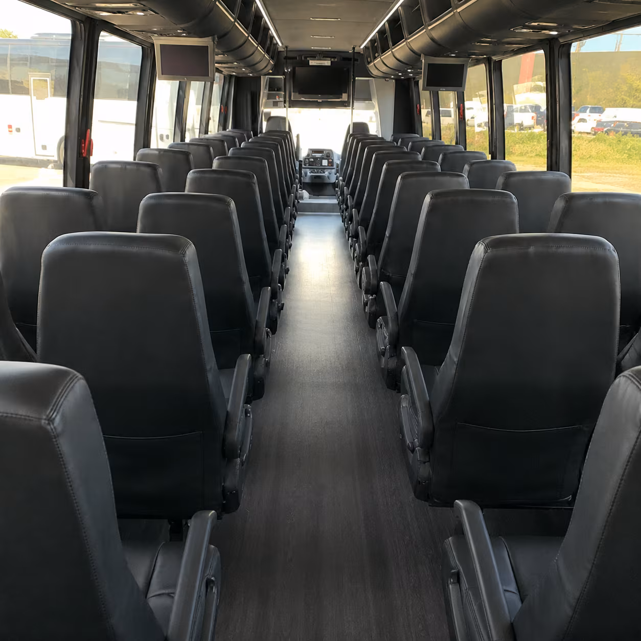 stamford 35 passenger minibus inside