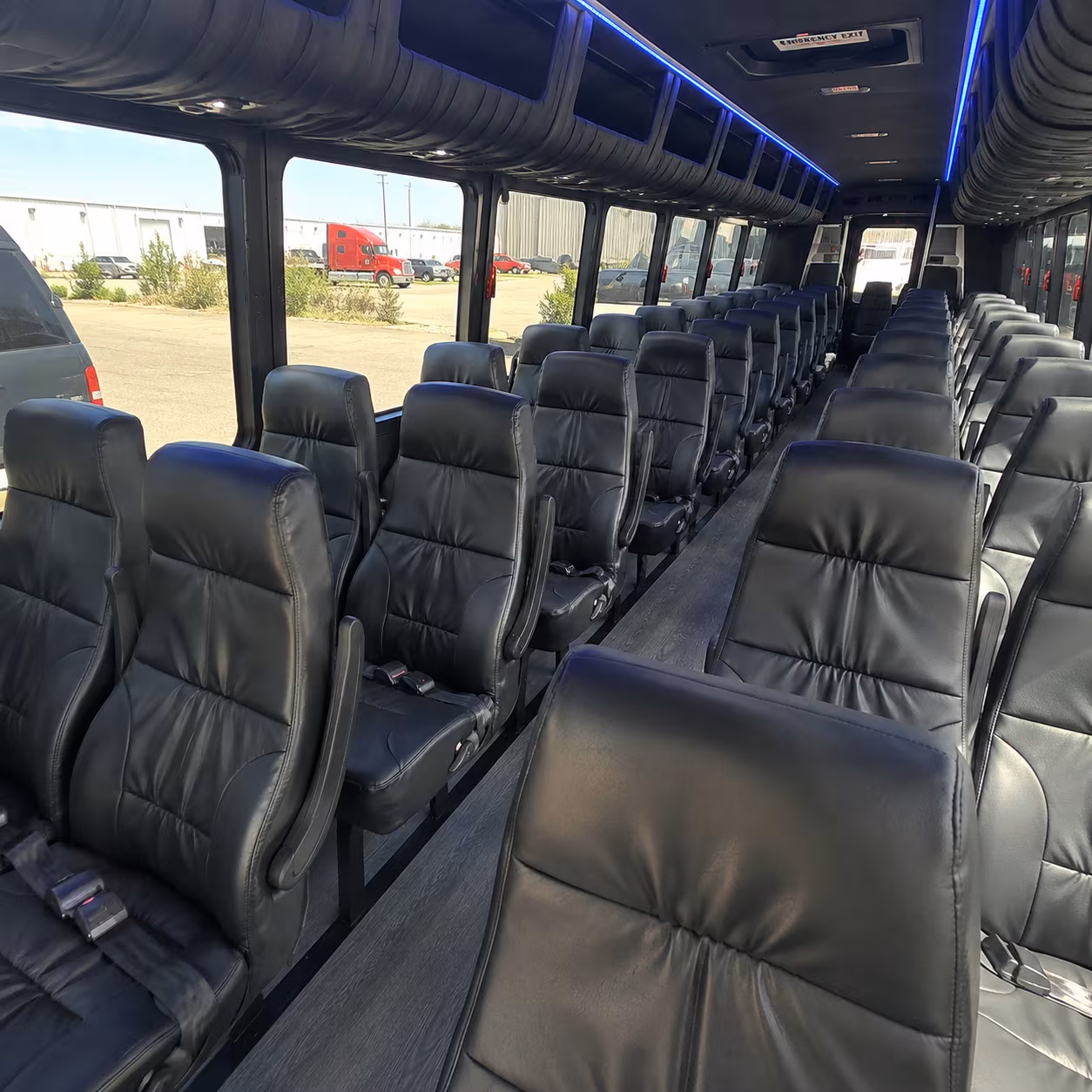 stamford 35 passenger minibus interior