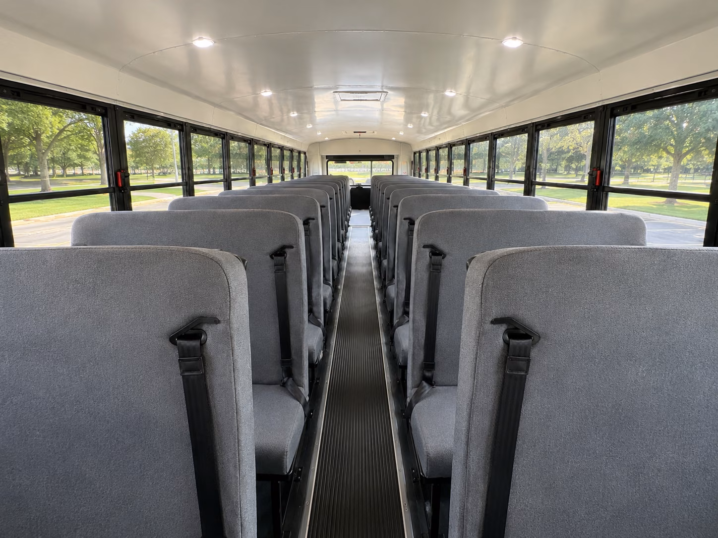 stamford school bus inside