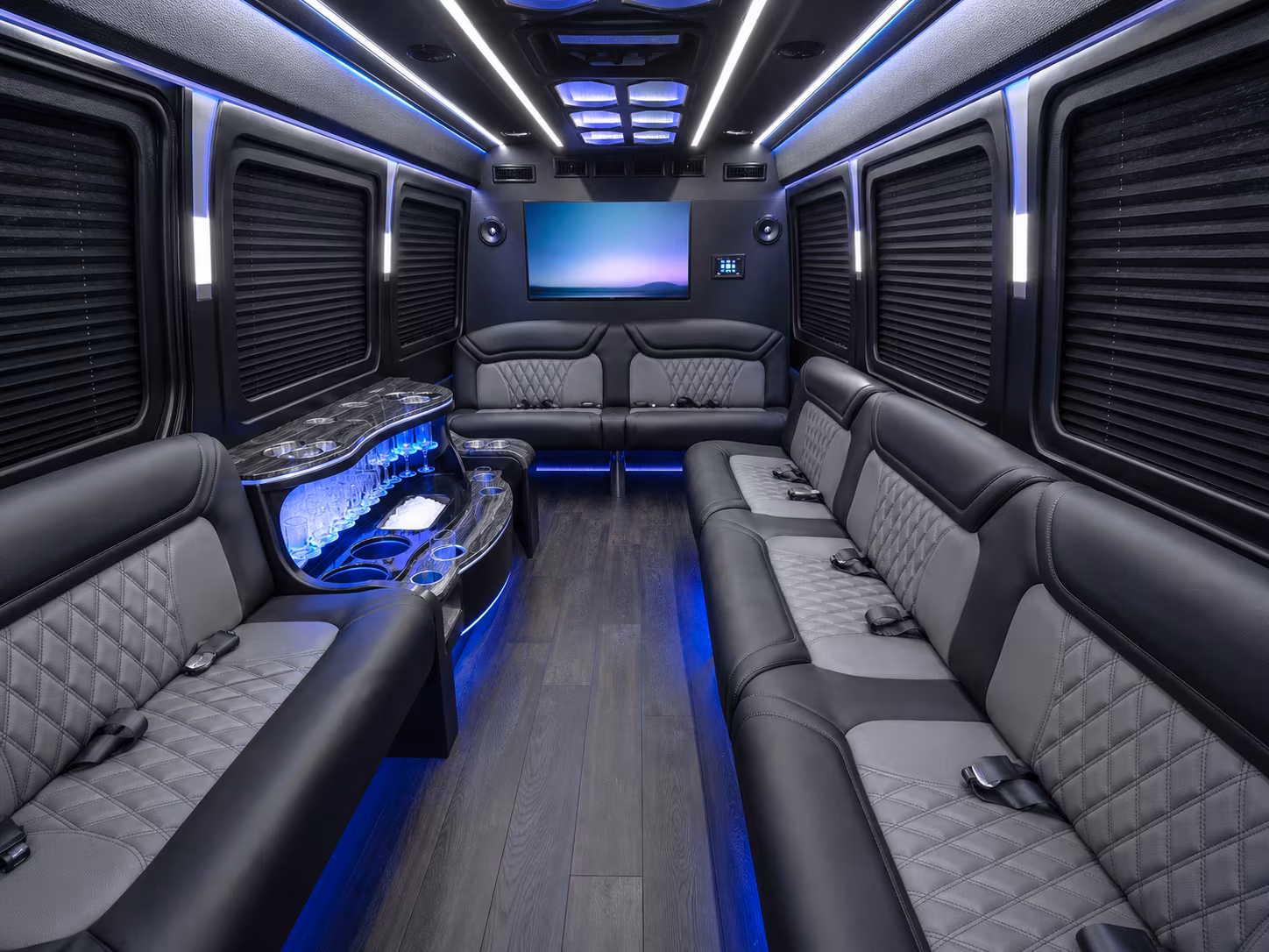 stamford sprinter limousine inside