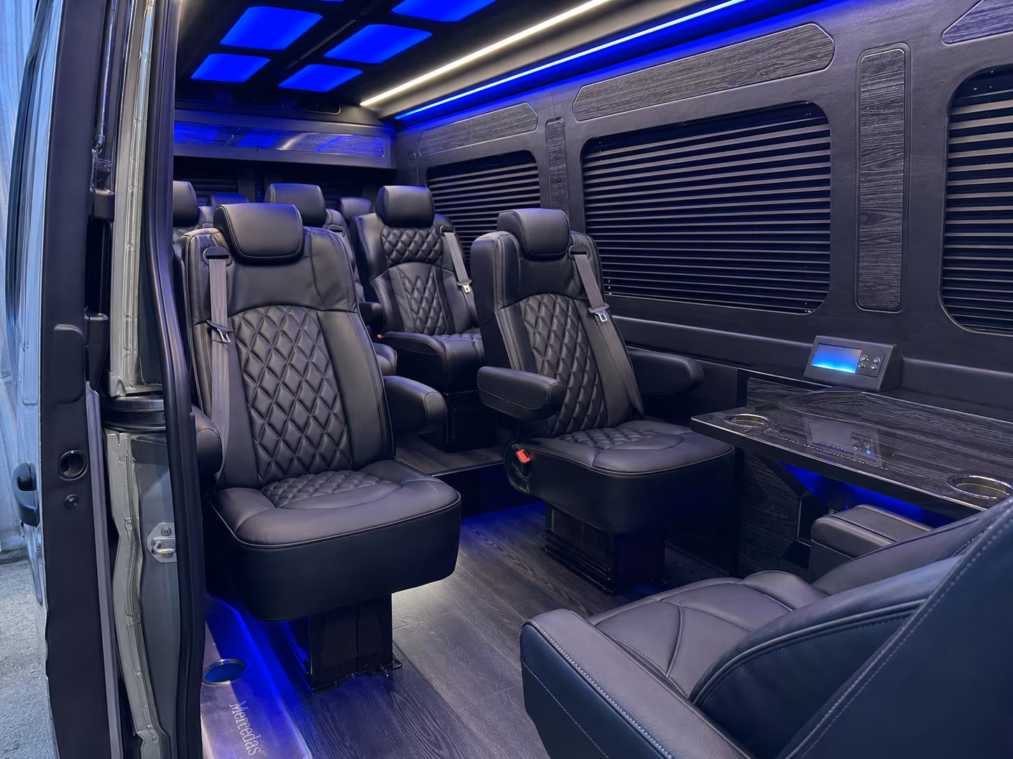 stamford sprinter van with driver inside